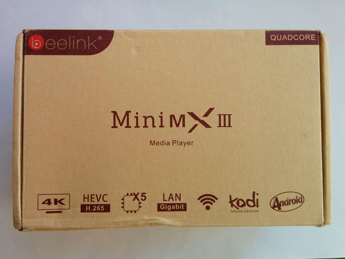 Android Tv Box MiniMX III Коробка
